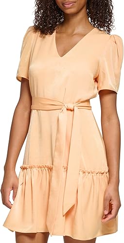 Miniatura 2 de Karl Lagerfeld Paris Womens Ruffle Mini Dress