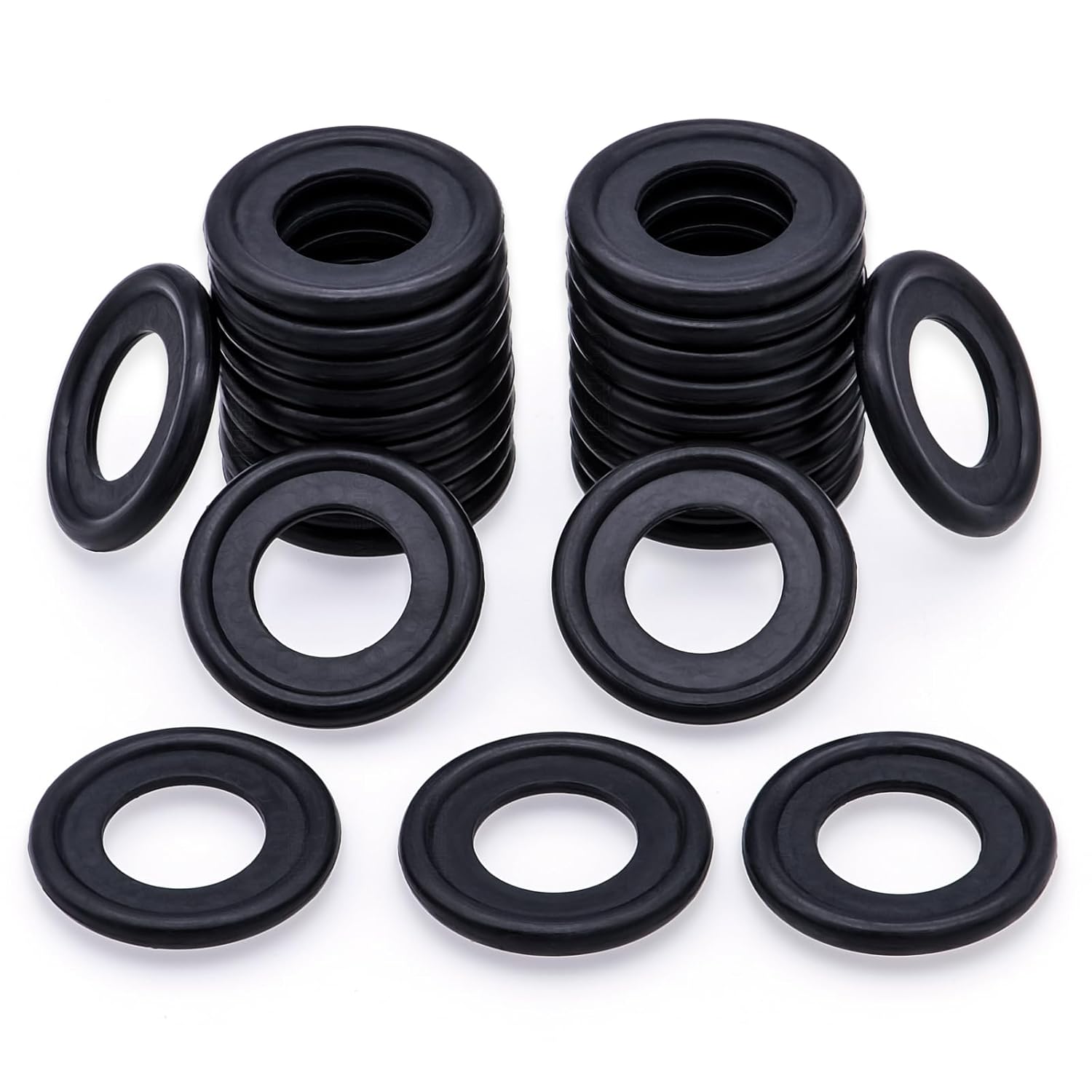 MEAJOO 25PCS M12 Oil Drain Plug Gasket Rubber Crush Washer