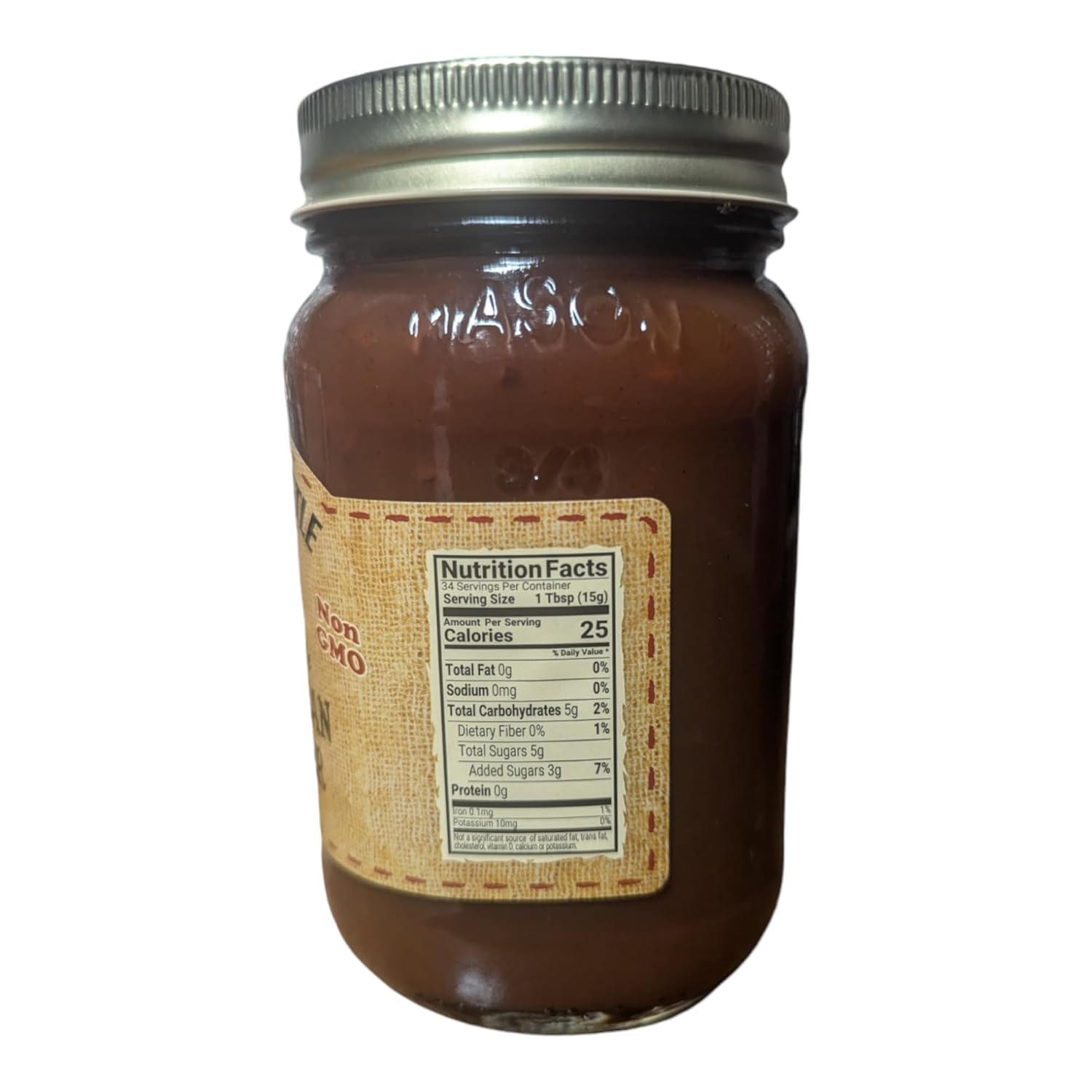 The Dutch Kettle Amish Homemade Jam & Jelly – Two Pack (18 oz Jars) – Non-GMO, Preservative-Free, Traditional Recipe – Multiple Flavors Available (Caramel Peacan Apple Butter)