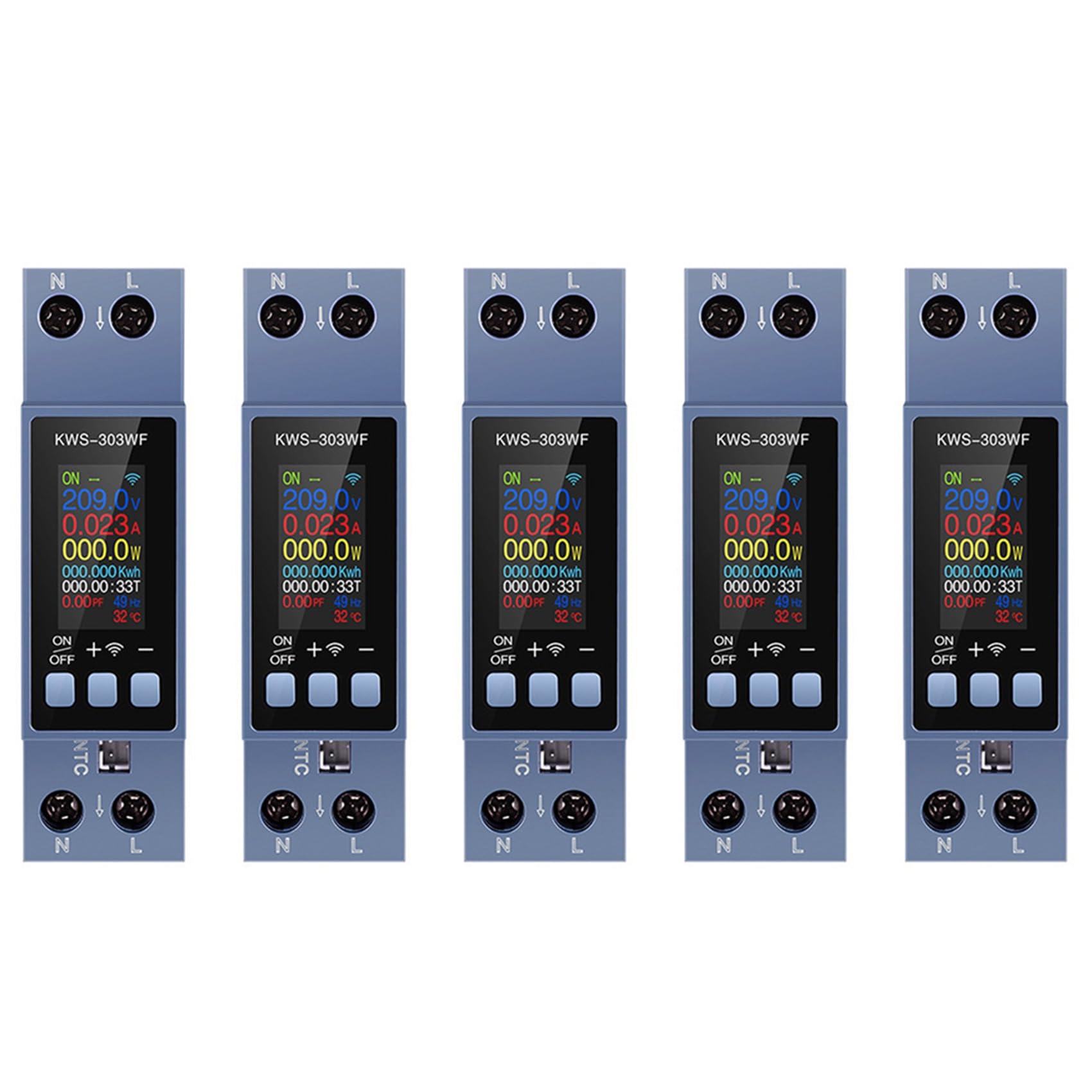 Wattmètre AC 100-290V avec télécommande connectée TUYA pour un suivi KWh précis