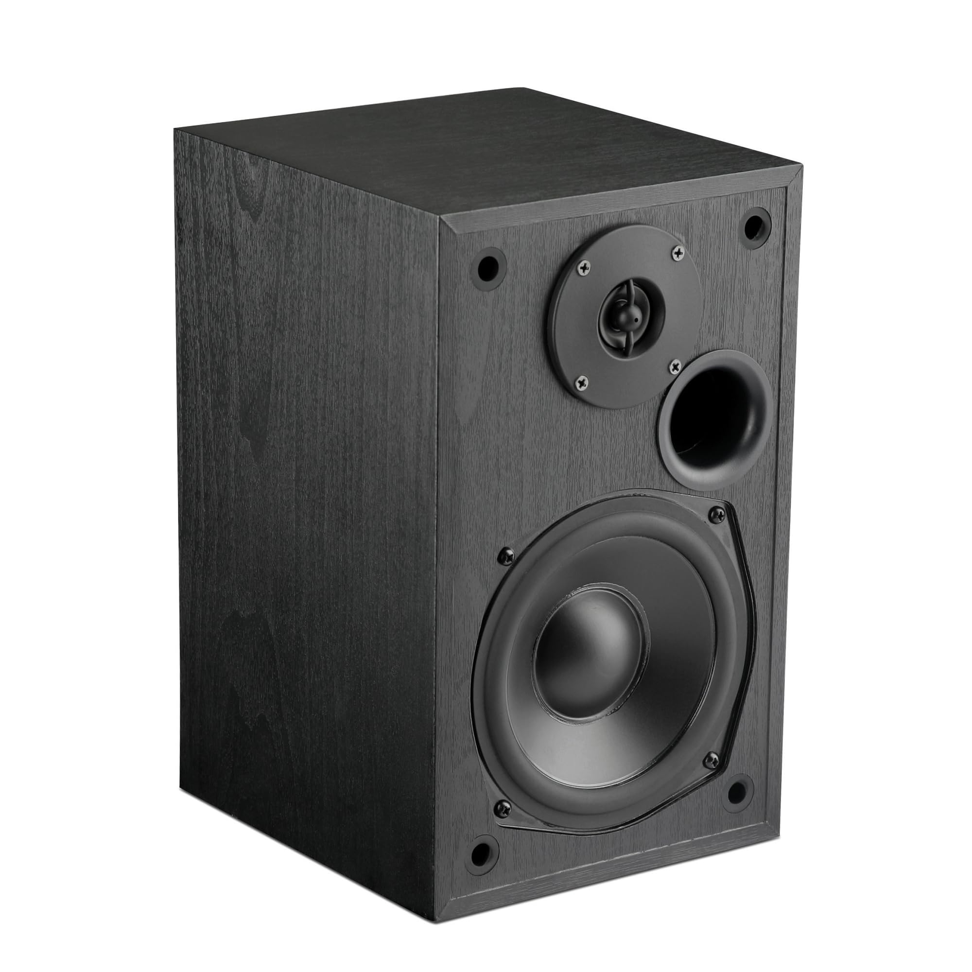 MTX Audio MONITOR5i 5.25 Inch 2-Way Bookshelf Speakers, 200W Polypropylene Wired Home Theater and Music Speaker System with RCA Input, Black