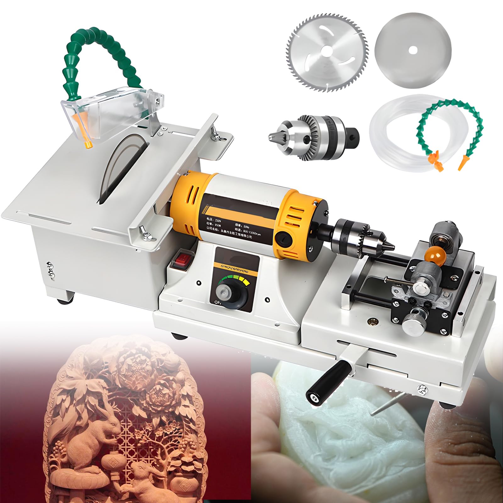 Scie à lapidaire et machine à broyage de polissage pour bijoux en pierre