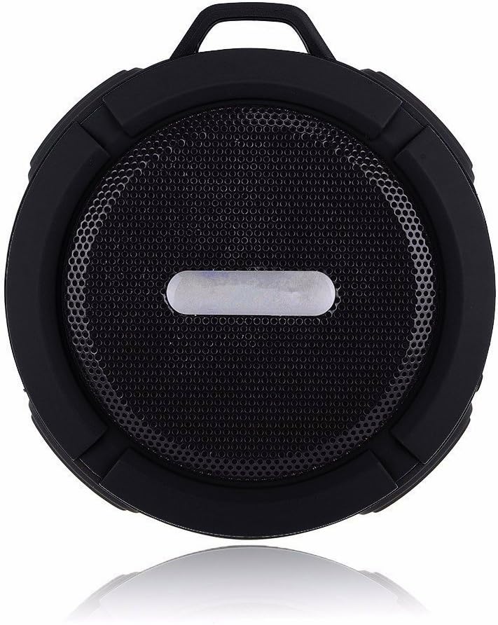 BTdog Wireless Bluetooth 3.0 Waterproof Speakers C6 /Hands-free phones Waterproof Suction Cup (BLACK)
