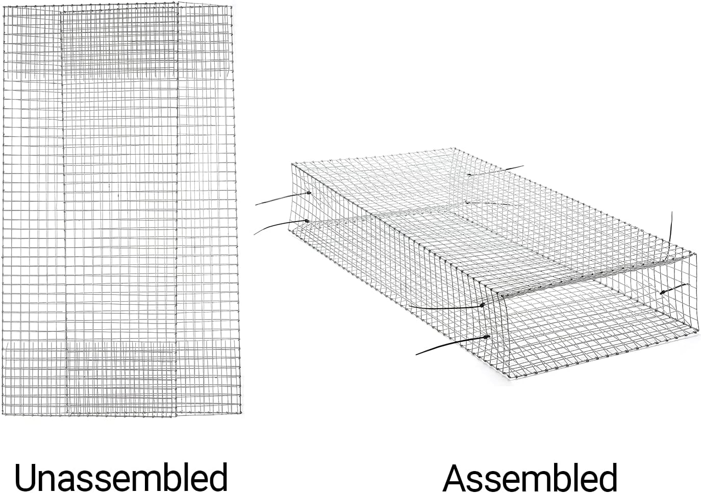 Large Dual Entrance Humane Snake Trap - Catches and Release All Kinds of Snakes - Reusable!