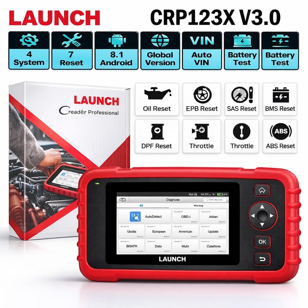 LAUNCH CRP123X V3.0 Vehicle Diagnostic Scanner – Full System OBD2