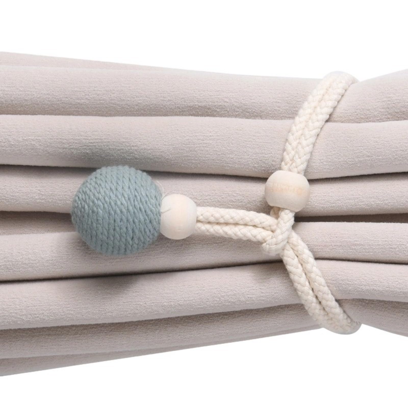 2Pcs Braided Curtain Rope Tiebacks Decorative Holdbacks Rural Styles Drapery Tieback Curtains Holders Braided Tiebacks for Drapes