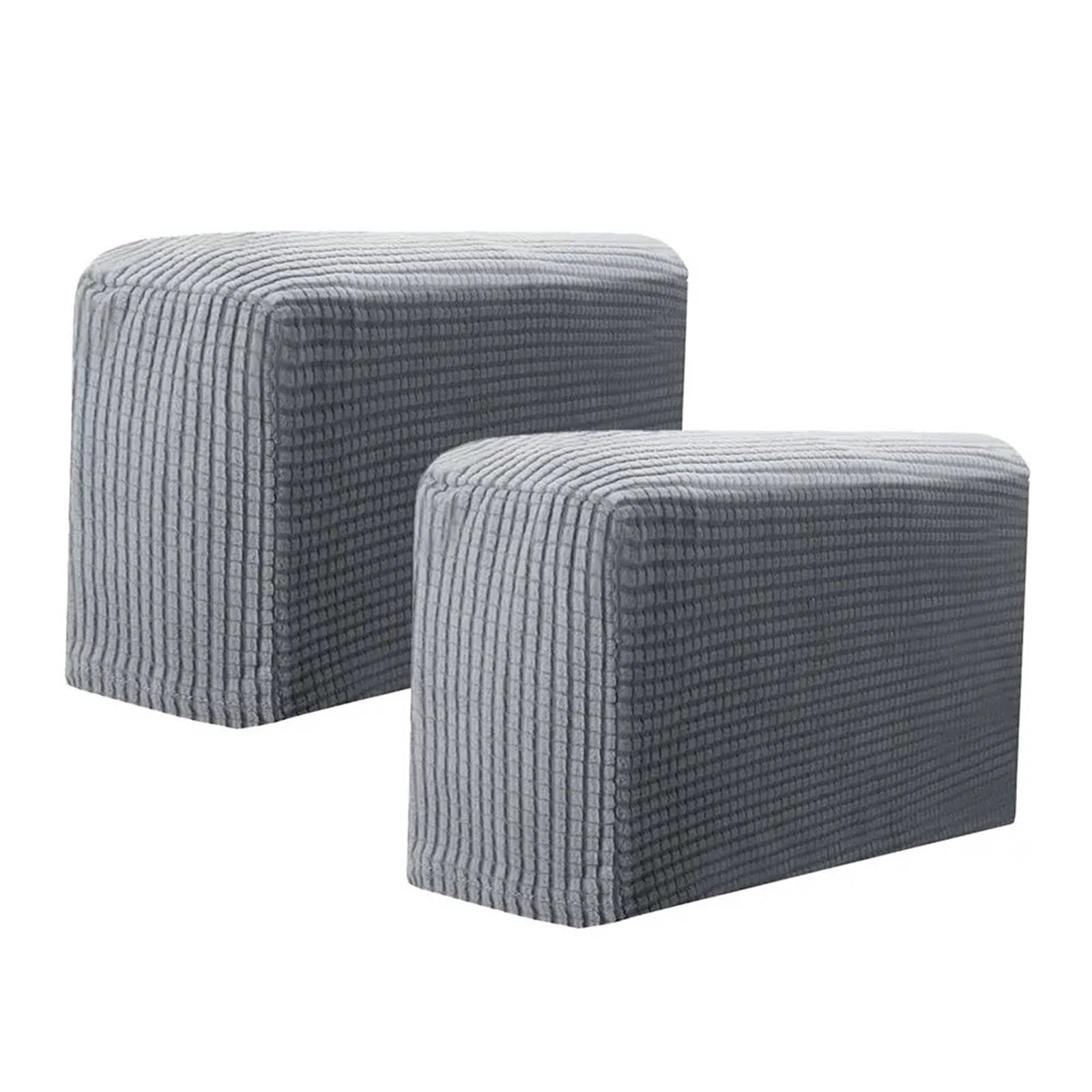 Sofa ArmlehnenbezüGe 2PCS Stretchy Möbel Armlehne Abdeckungen Hause Couch Arm Schutz Sofa Abdeckung FüR Couch, Stuhl, Armschutz(Light Grey)