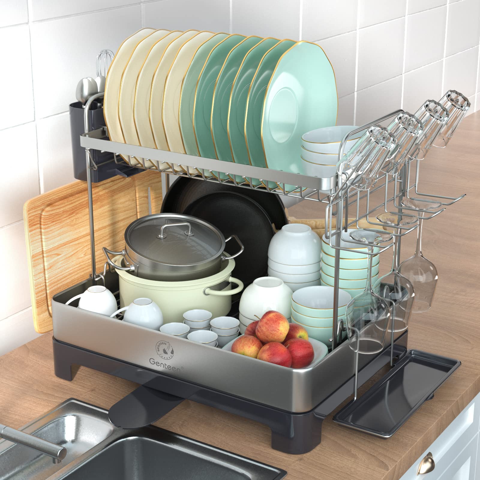 Buy Dish Drying Rack for Kitchen Counter, Dish Drainers