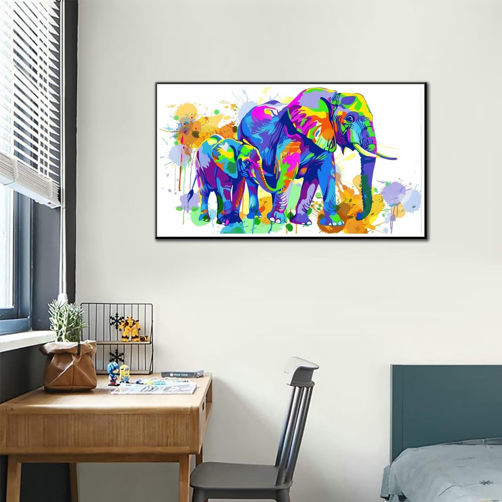Kit Pittura Per Numeri Adulti CICISTORY Dipingere Con I Numeri Bambini E Adulti, Painting By Numbers Kit, Colorare Con I Numeri Con Pennelli E Colori Acrilici,Senza Cornice 40X50 Cm Dipinto Con Numeri