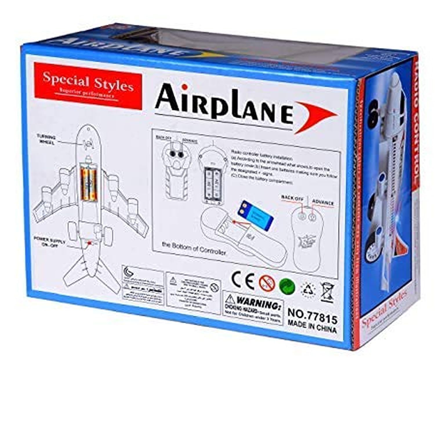 P&K Store Presents Infrared Induction Radio & Remote Control Running Airplane for Boys & Girls Kids Pack of 1 (Multi Colour) A2 - Image 2 thumbnail