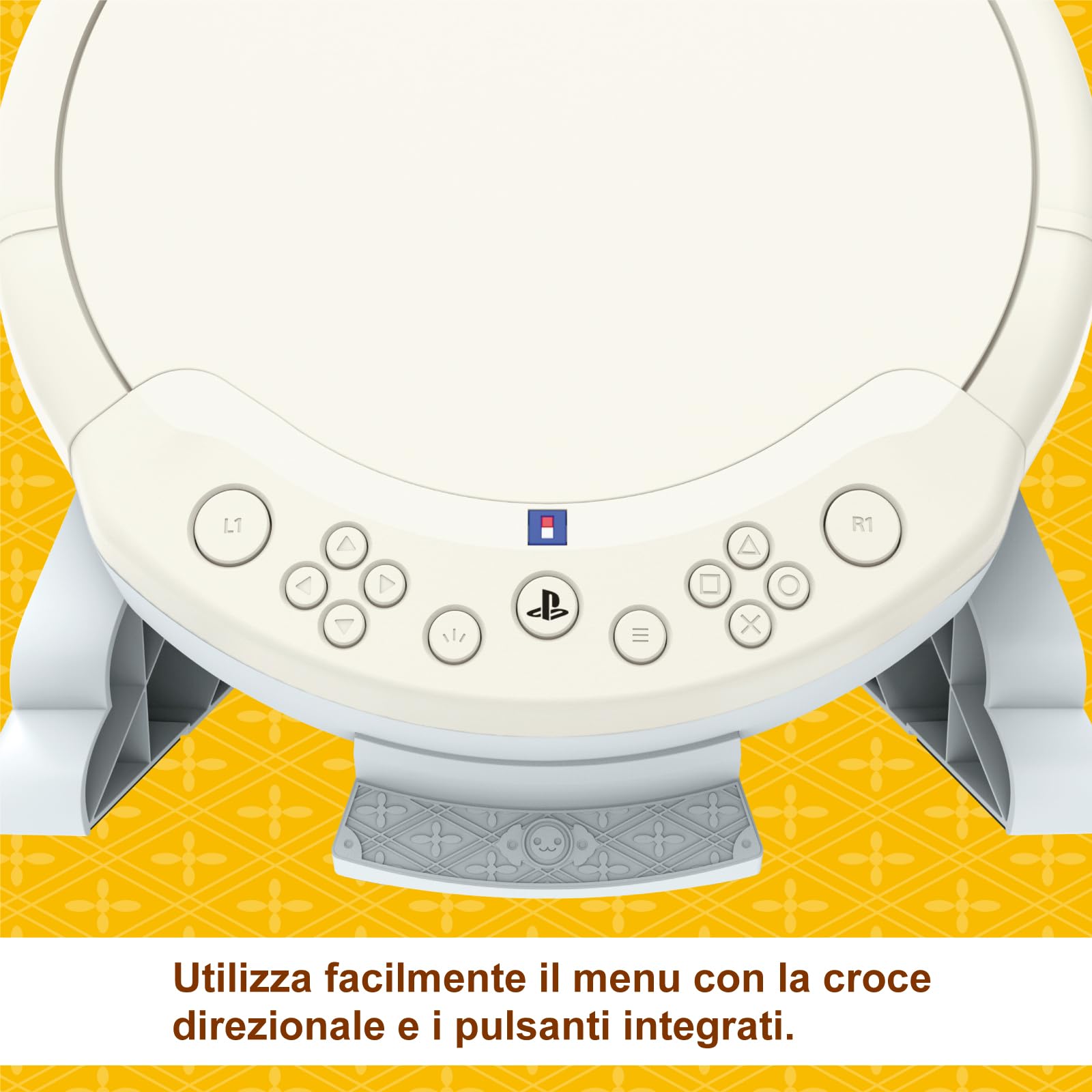 HORI Controller Tamburo Taiko No Tatsujin per PlayStation 5, PlayStation 4 e Windows 11/10 - Licenza Ufficiale Sony e Bandai Namco