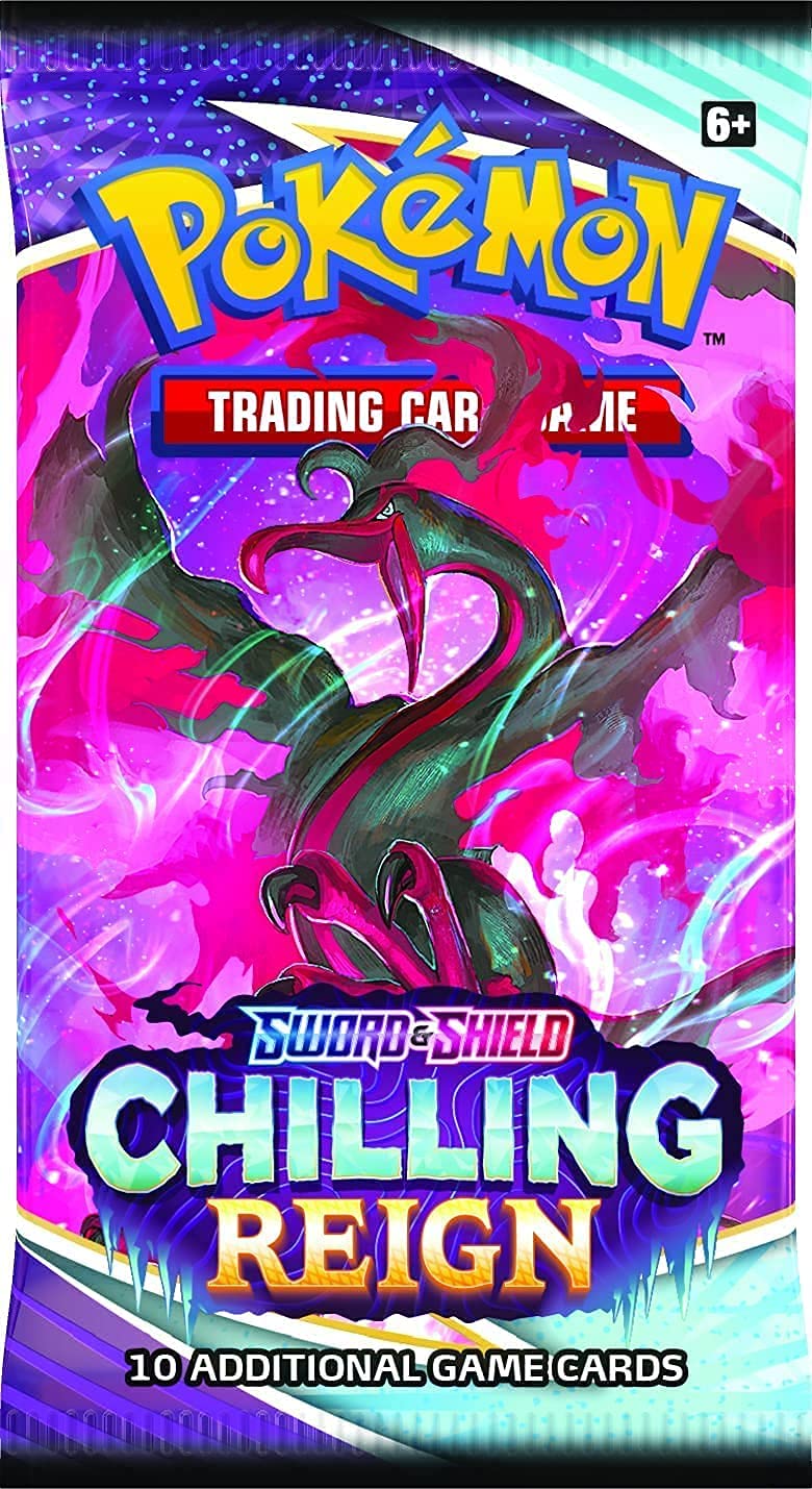 ポケモンカードゲーム　CHILLING REIGN 未開封box Amazon.com: Pokemon TCG 10 Card Booster Pack Sword Shield 06