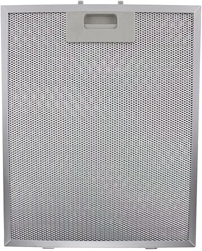 Filtre à graisse en métal argenté pour hotte aspirante 
