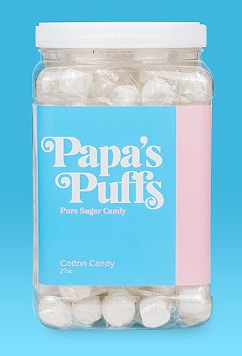 Miniatura 2 de Papas Puffs Caramelo de azúcar puro con sabor a caramelo de algodón envuelto individualmente en una bañera resellable sin grasa sin gluten sin