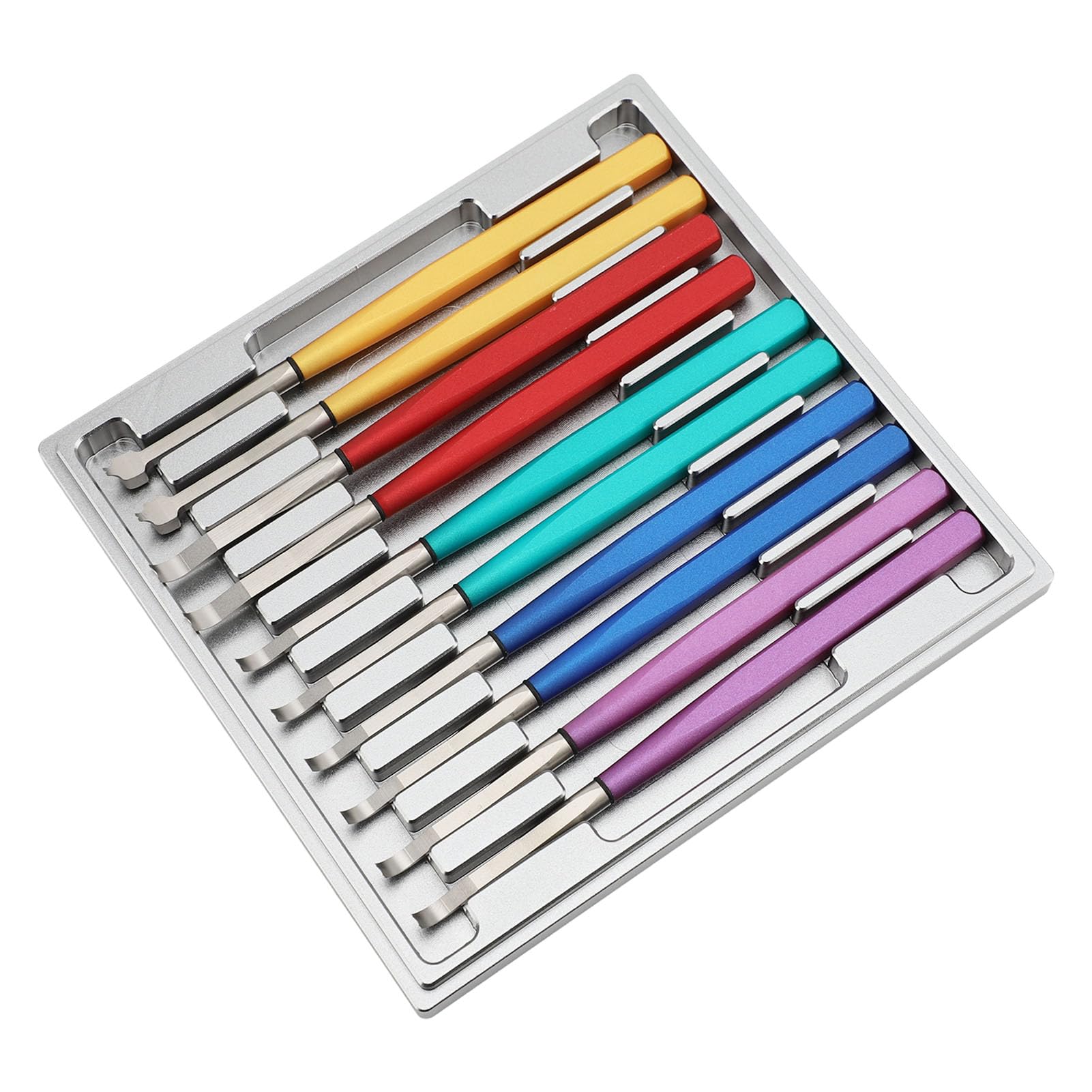 Fockety Kit de Reparación de Relojes, 10 Piezas de Extracción y Cambio de Tamaño de Eslabones de Reloj para Reemplazo de Pilas de Reloj, Juego de Destornilladores de Reparación de