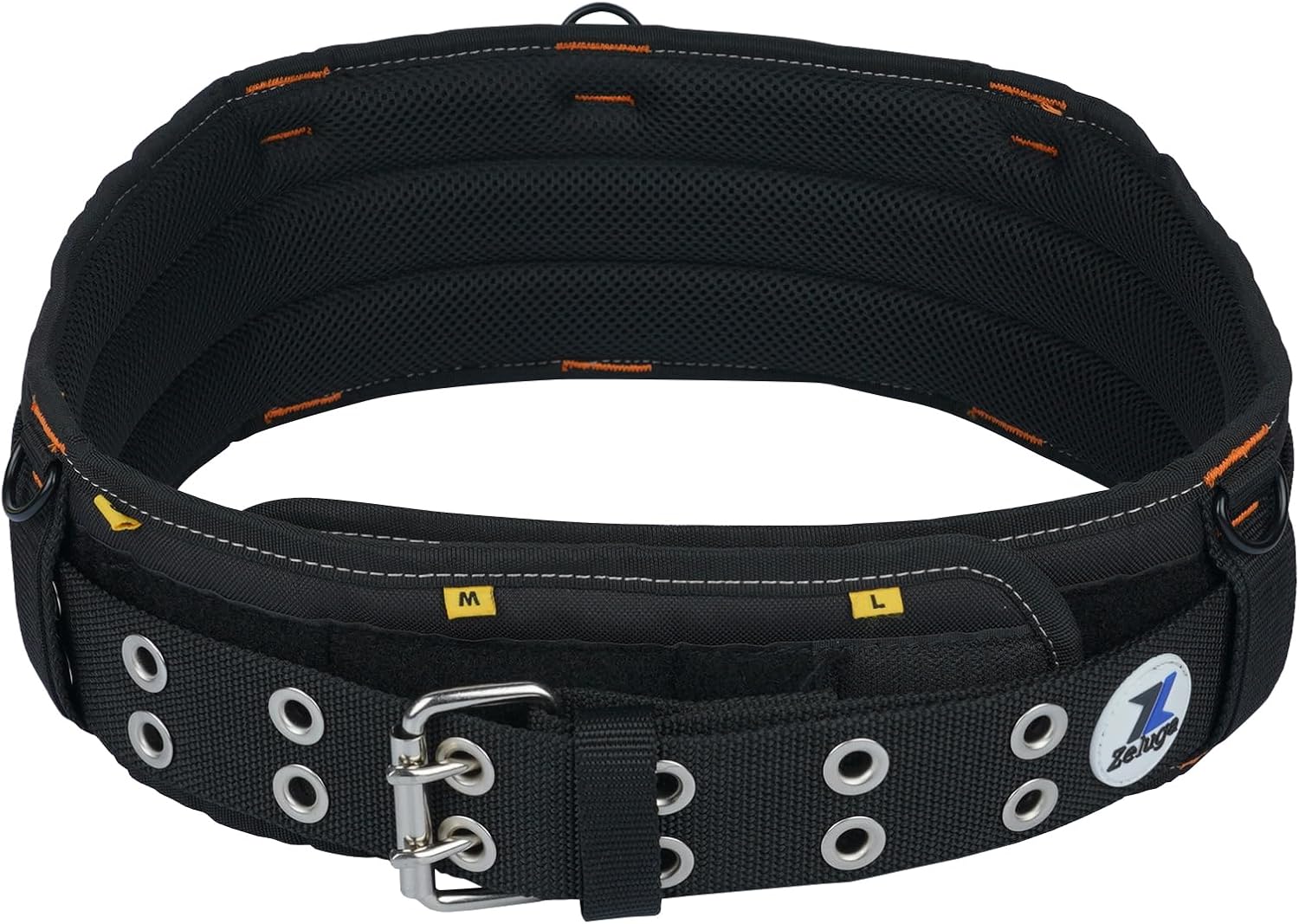 Zeluga 20-222 Heavy Duty Polyester Tool Rig Padded Belt, Black