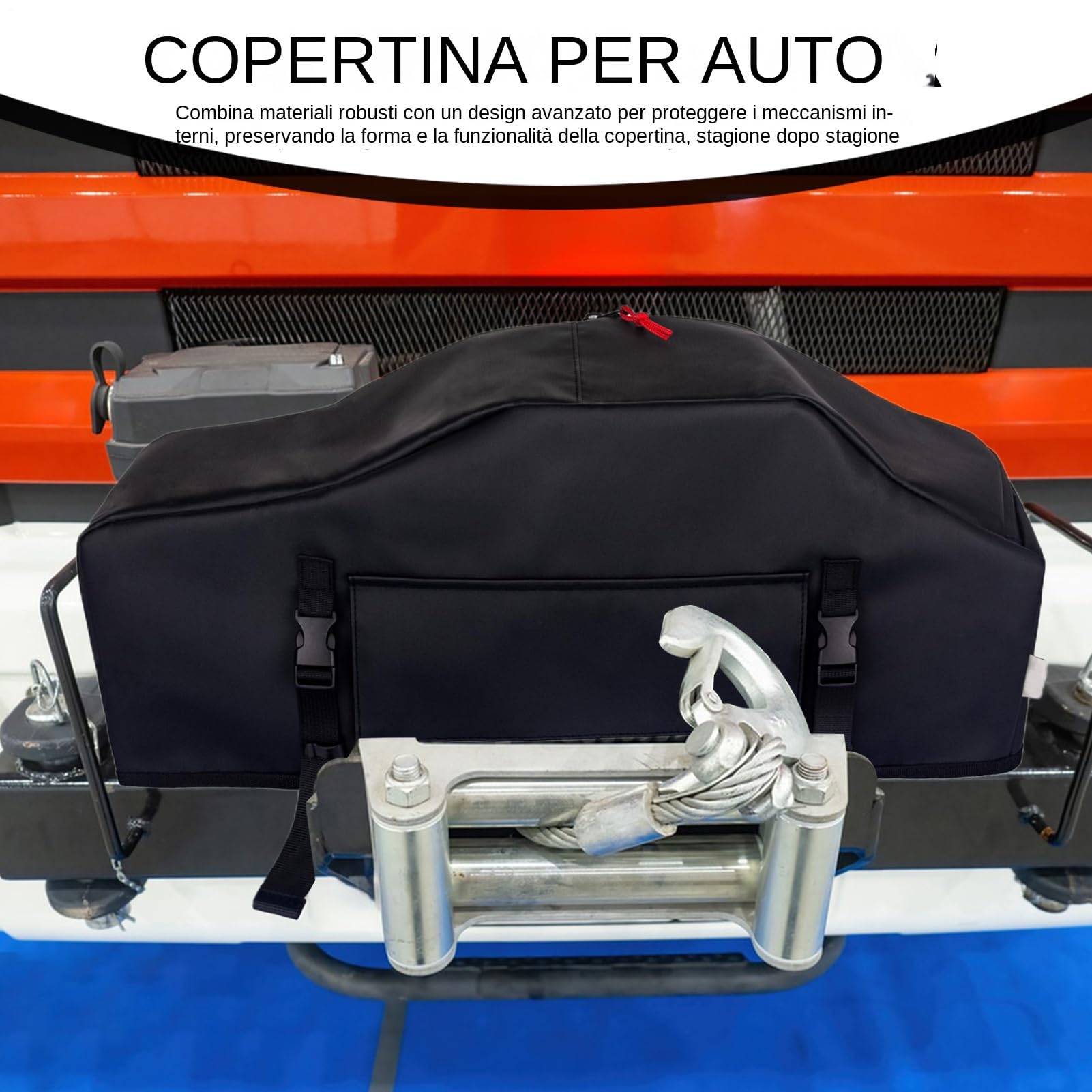 Copertura Protettiva per Verricello,Copri Verricello Elettrico UV-Resistente | Impermeabili per Viaggi Avventura Esterni Copertura con Protezione Solare