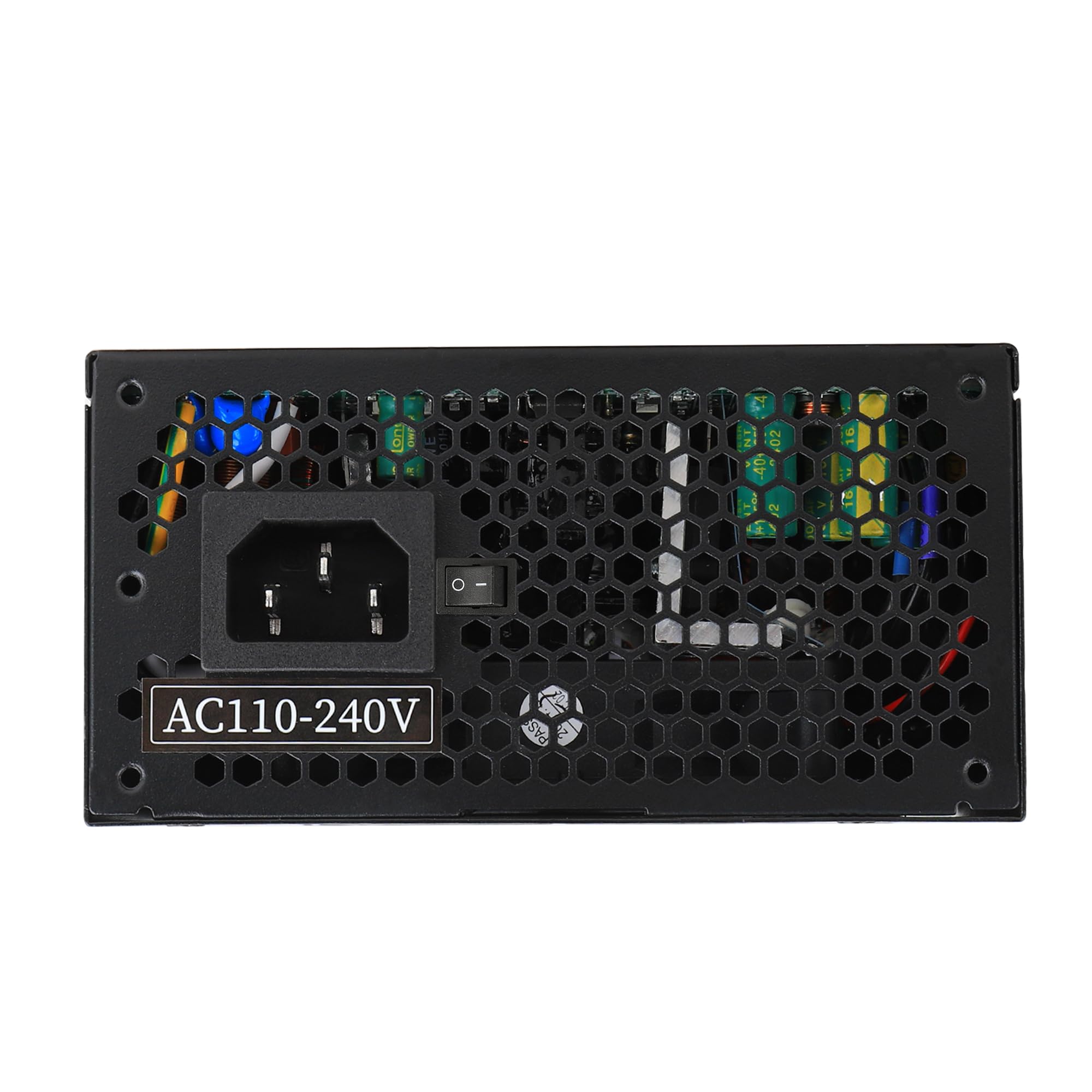 ESGAMING - Fuente de alimentación SFX de 500 W, fuente de alimentación activa PFC PSU silenciosa de 80 mm, ventilador FDB para servidor de juegos de computadora, computadora de factor de forma SFX