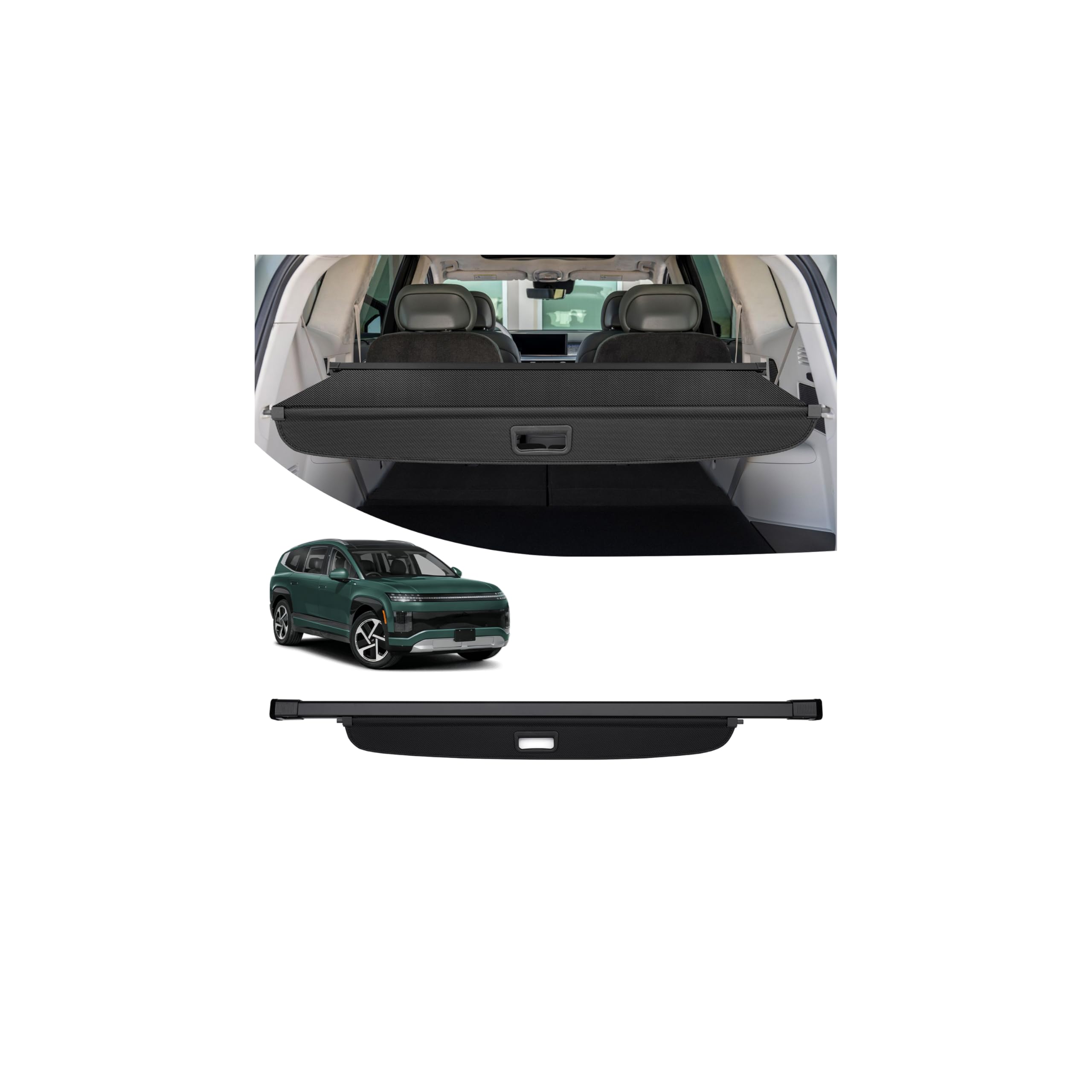 Powerty Cargo Cover for 2026 Hyundai Ioniq 9 Accessories, Carbon Fiber