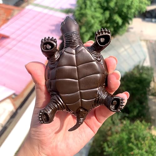 Miniatura 3 de Runyangshi Tortuga de amatista natural de 4.52 pulgadas, tortuga de cristal curativo de brotes de amatista, hecha a mano, decoración del hogar,