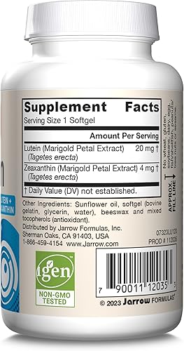Miniatura 10 de Suplemento de luteína 0000705 oz softgels de Jarrow Formulas  LU120 1 1