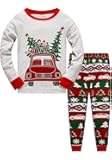 Little Boys Girls Christmas Pajamas Sets for Toddler 100% Cotton Dinosaur Starry Sleepwear Long Sleeve 2 pcs kids Clothes Pjs