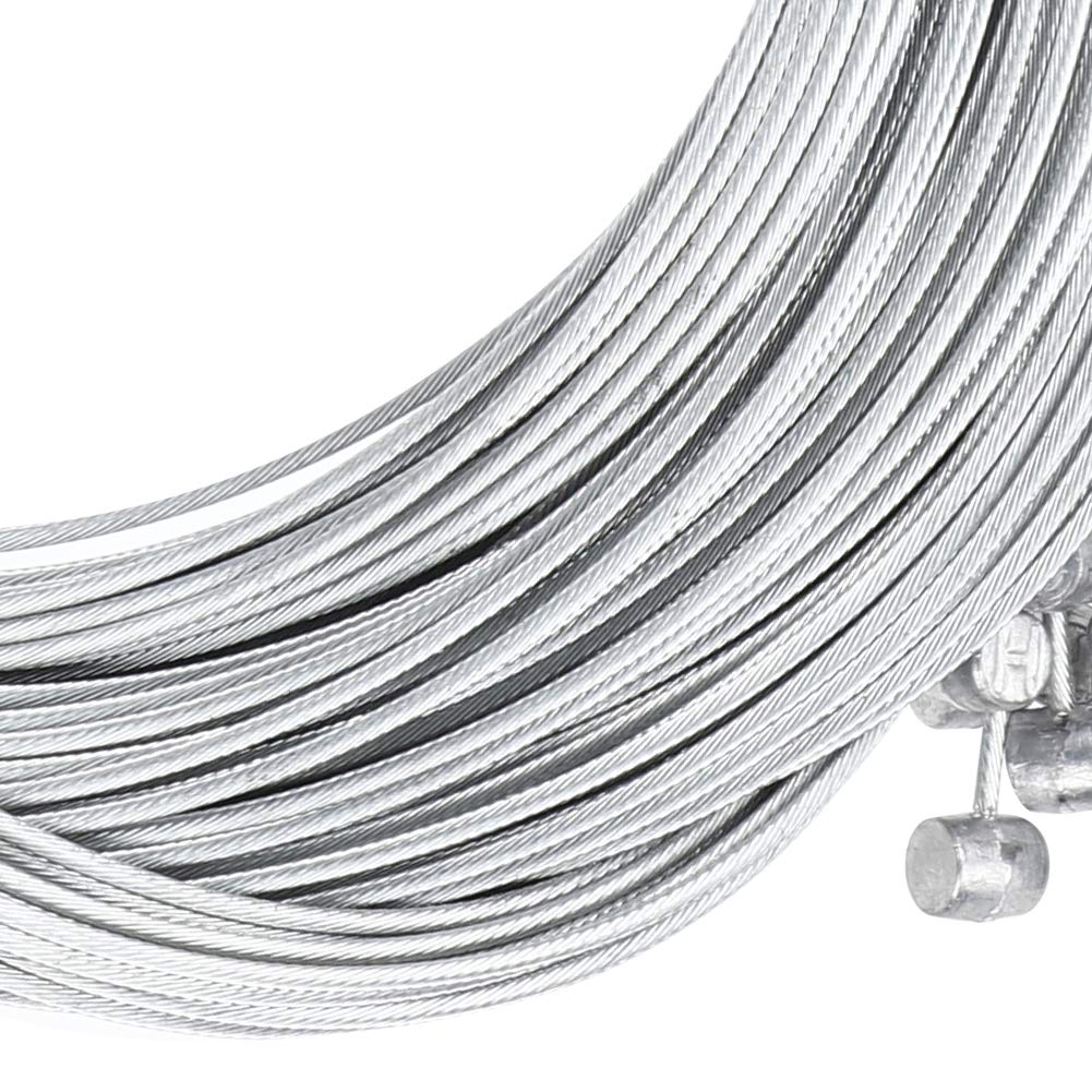 Cavo Freno Bici elettrica 20PCS Metallo 2,5 m Lunghezza 1,6 mm Spessore Bicicletta elettrica Cavo Posteriore Cavo Freno Linea Accessori per Ciclismo