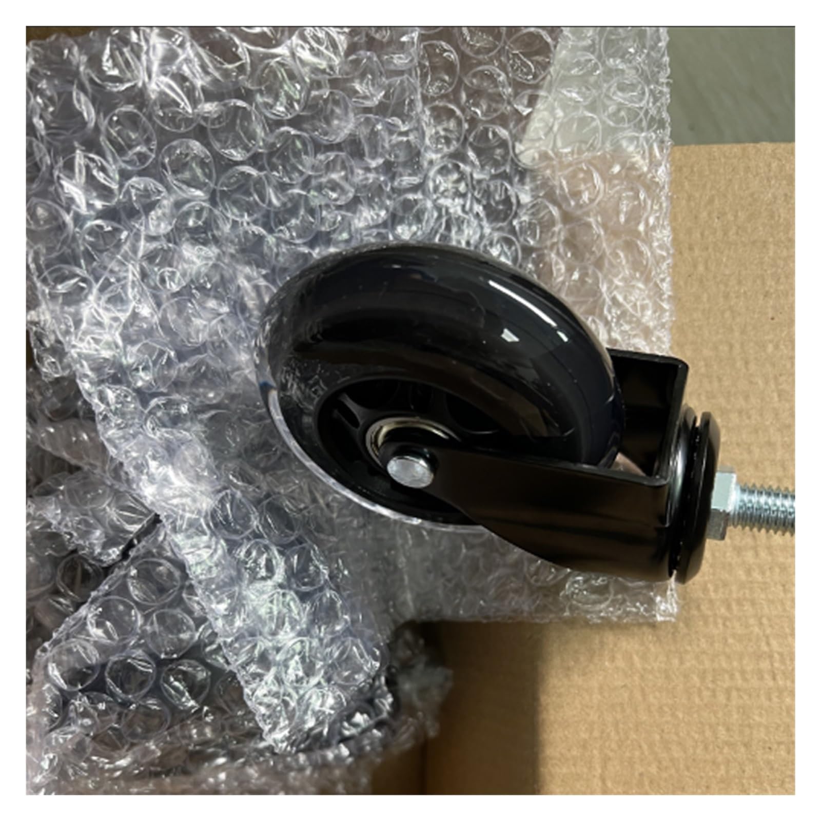 5 szt. 3-calowe rolki śrubowe PU M6/M8/M10 do elektroforezy lodowej sprzętu rozrywkowego, hulajnogi, uniwersalne/hamulcowe kółka(M8x15mm,Universal wheel)