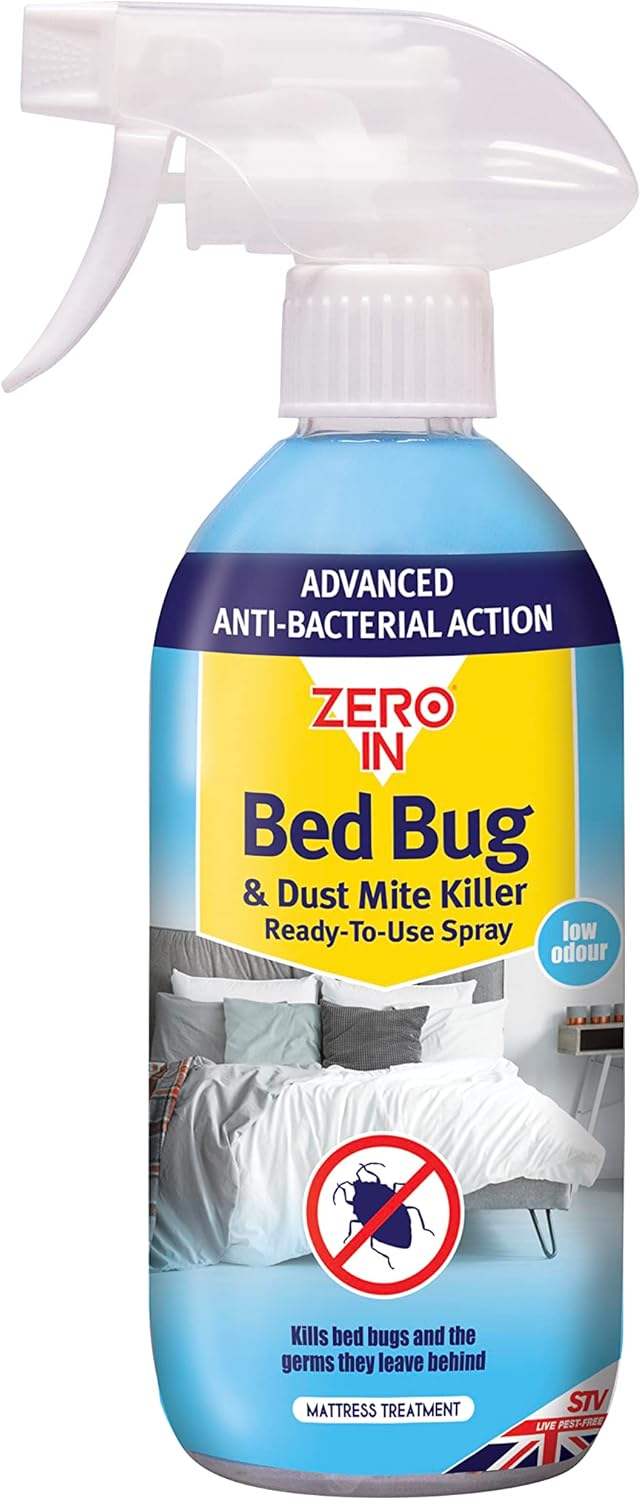 Zero In Bed Bug & Dust Mite Killer 500 ml Spray. ReadyToUse