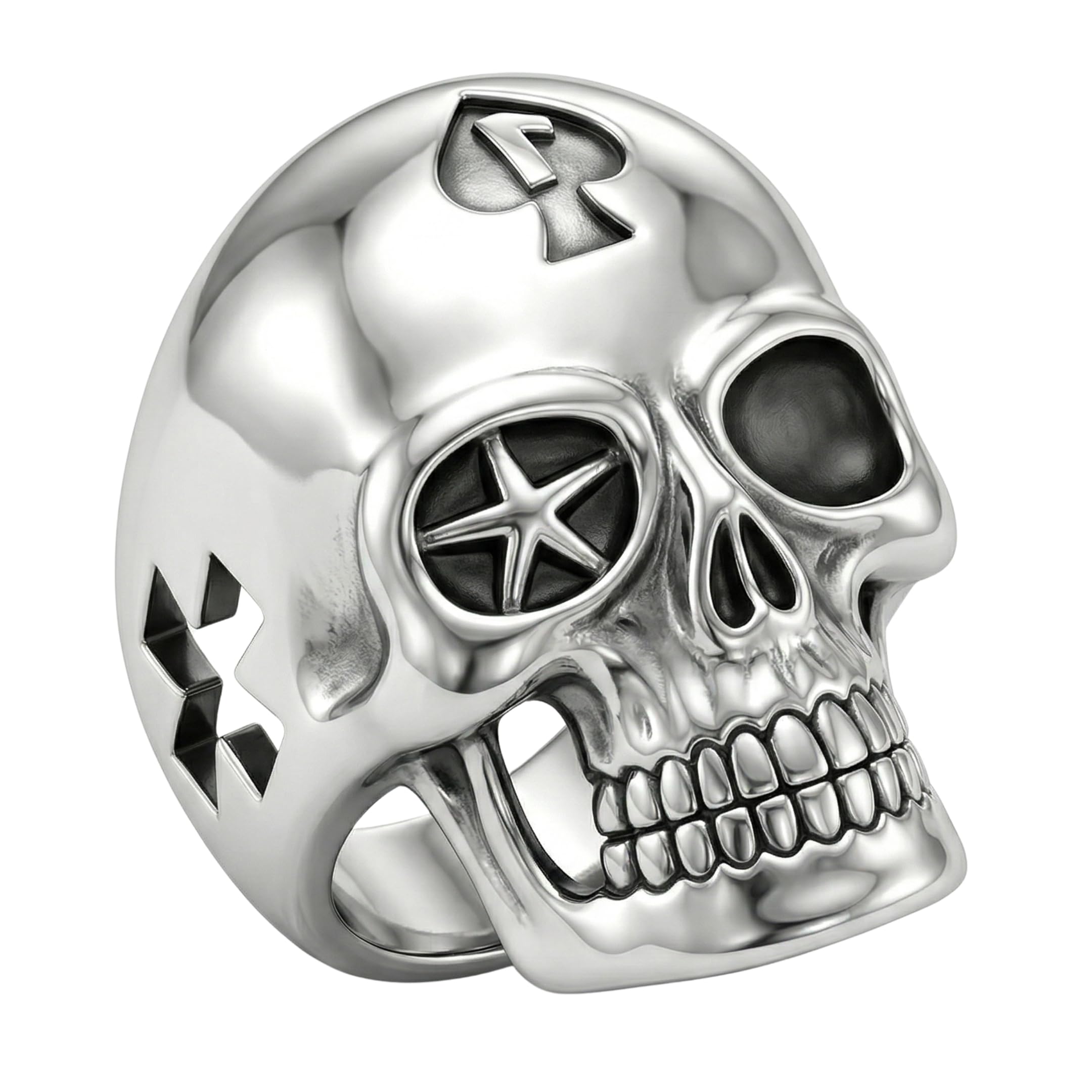 THE MEN THING PHANTOM Titanium Steel Ring for Men and Boys (Size