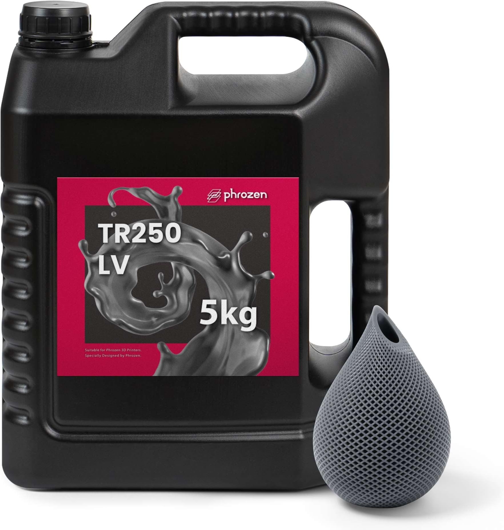 phrozen High Temp 3D Printer Resin [TR250LV], Functional Resin HDT80 °C 405nm DLP LCD UV-Curing Photopolymer Resin for Prototyping, Ducting, Molding, High Precision Printing,5kg