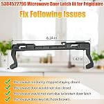 5304522796 Microwave Door Latch,Replace Ap6979662 5304522796,Fits for Elec-trolux, Frigi-daire, Gib-son, Kelv-inator, Westing-house,Sears/Ken-more and Others Microwaves