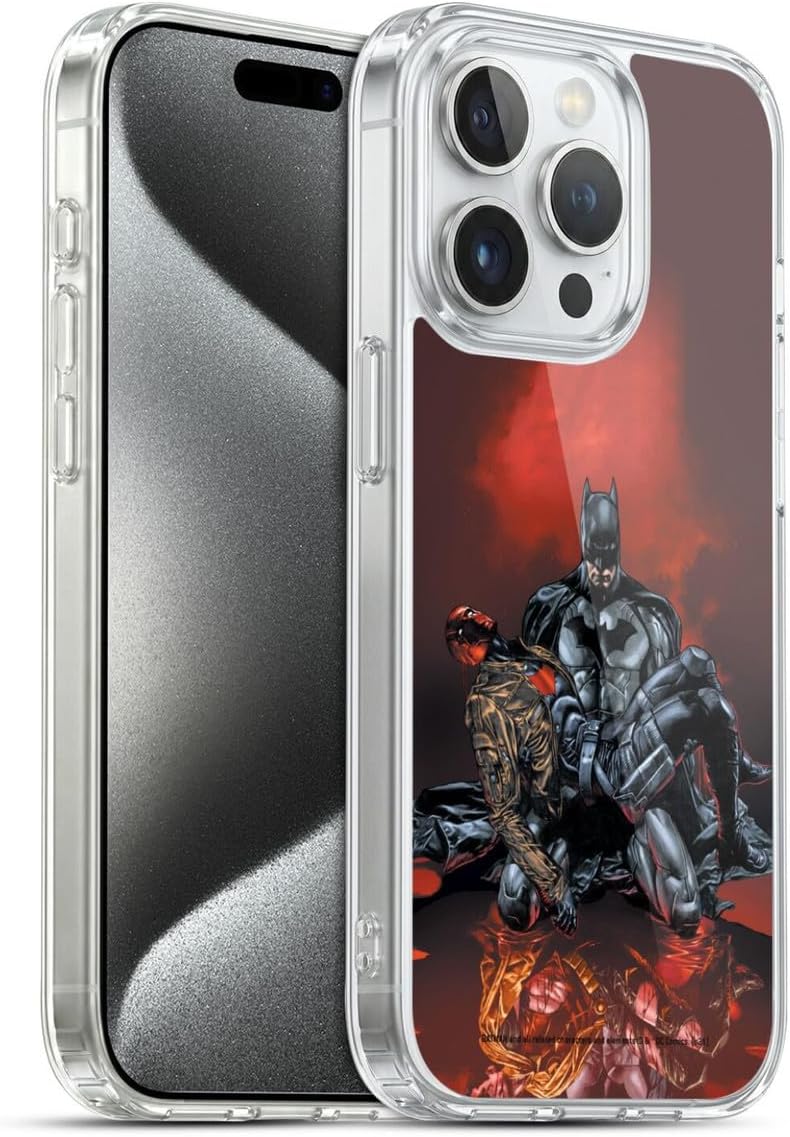 Head Case Designs Officially Licensed Batman DC Comics and The Outlaws #17 Red Hood Gel Case [Military Grade Protection] Compatible with Apple iPhone 13
