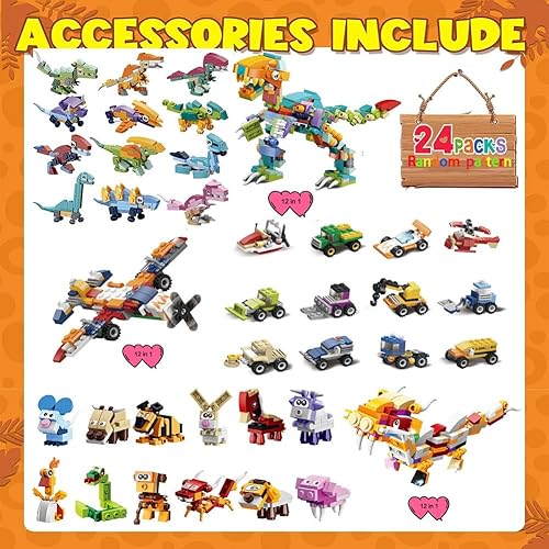 Miniatura 6 de Paquete de 24 tarjetas de San Valentín con juguetes de bloques de construcción, regalos a granel para el día de San Valentín para niños, tarjetas de