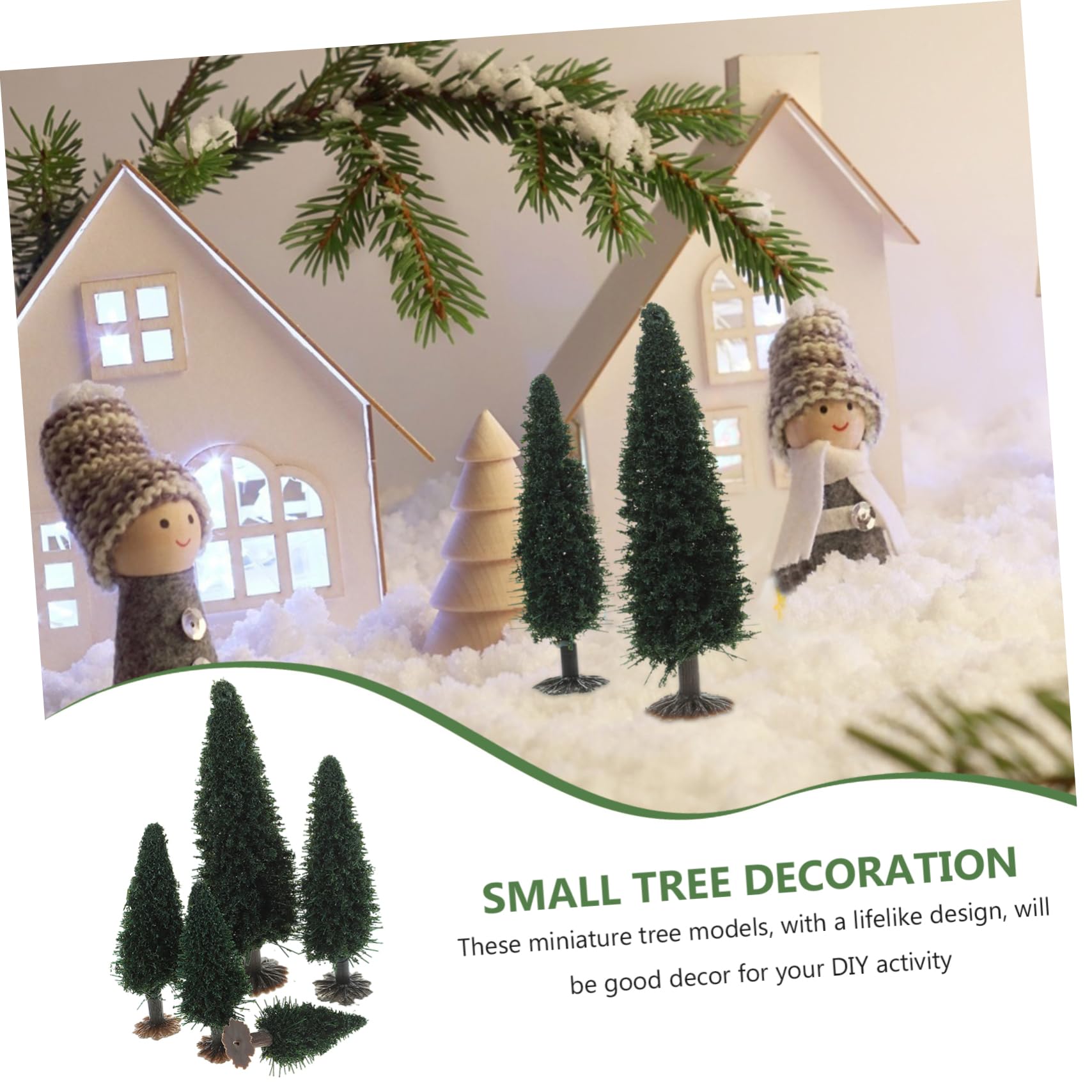 SHINEOFI 45piezas Miniaturas De Árboles Escénicos para Paisajismo Modelos De Árboles Falsos para Dioramas y Decoraciones De Maquetas