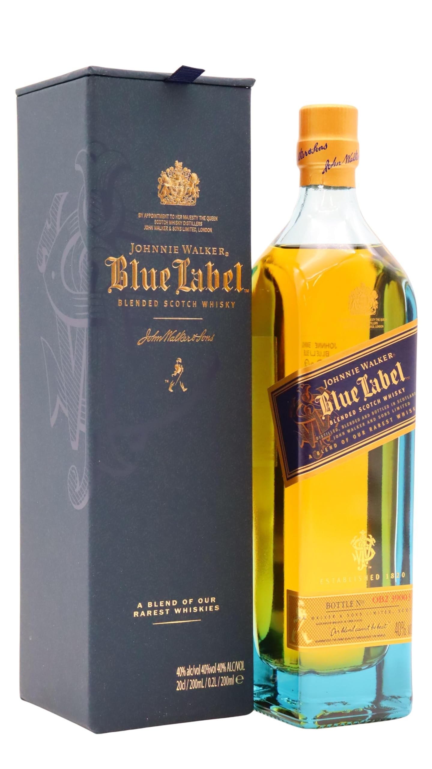 ウイスキー Johnnie Walker Blue Label 200ml Hard To Find Johnnie Walker - Blue Label Legendary Eight 200th
