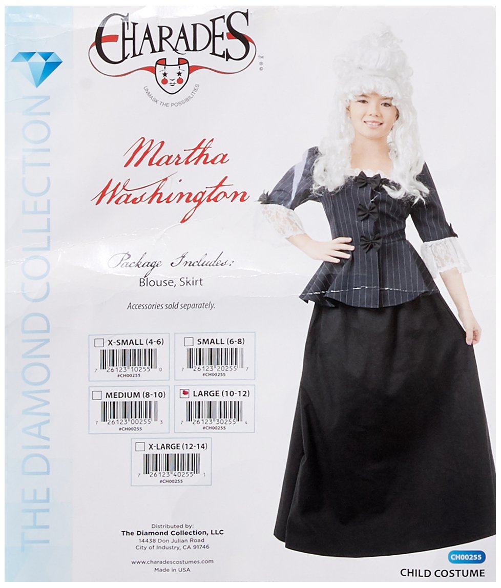 Rubies Child's Charades Colonial Girl Costume Dress, Large