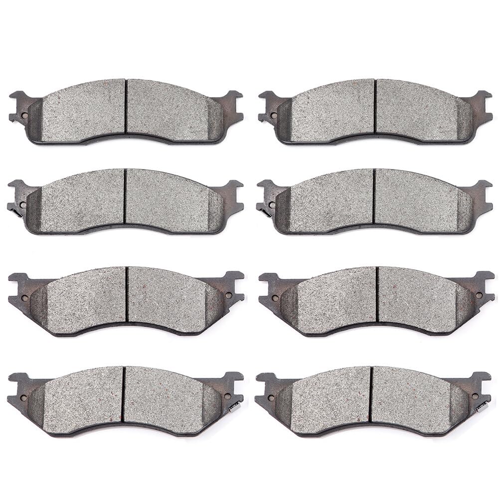 SCITOO D965 D702 Front Rear Ceramic Brake Pads Sets Fit For Dodge Ram 1500 2006-2008,For Dodge Ram 2500 2003-2008,For Dodge Ram 3500 2003-2008