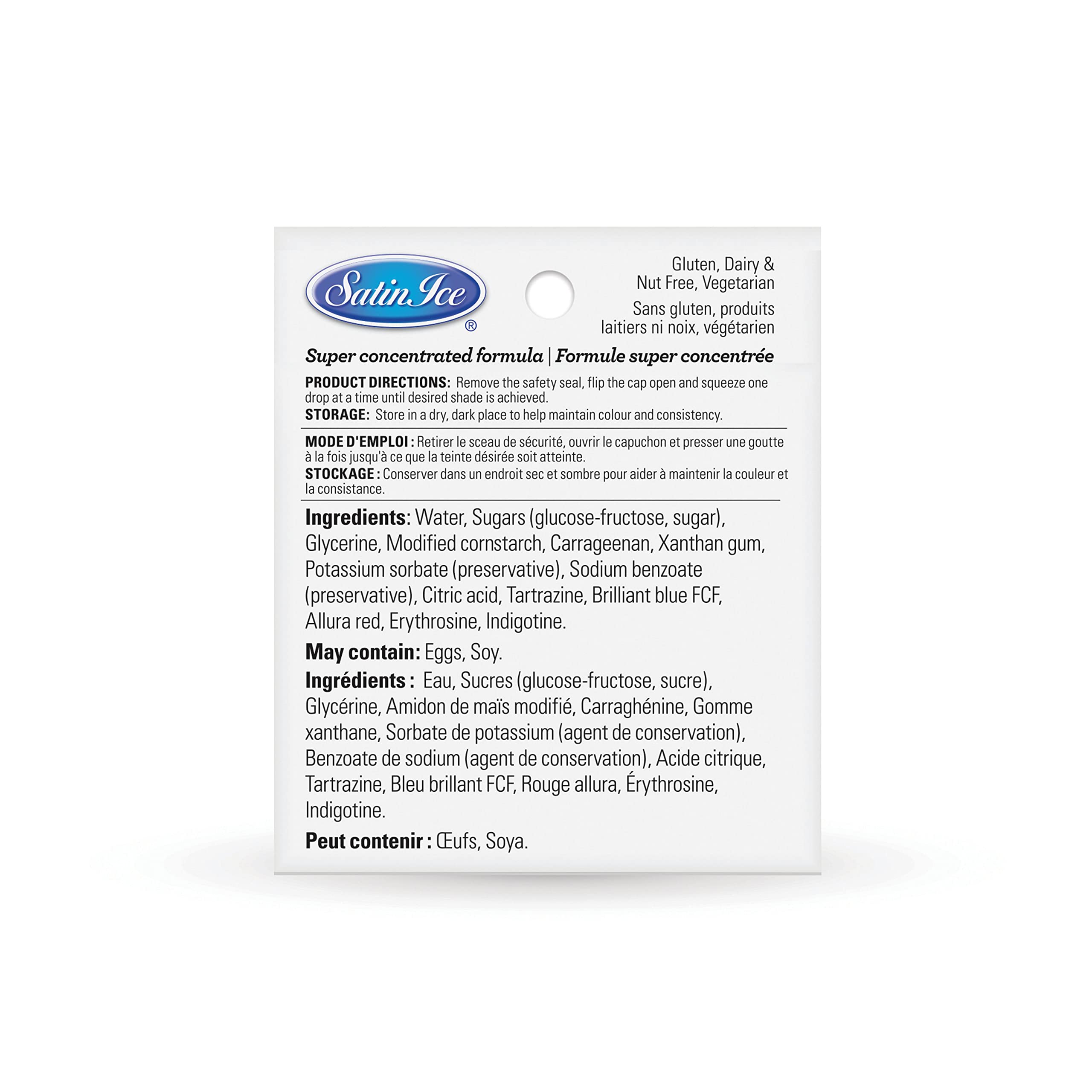 Satin Ice Food Color Liquid Gel Kit, 3.1 fl oz, 5 Count