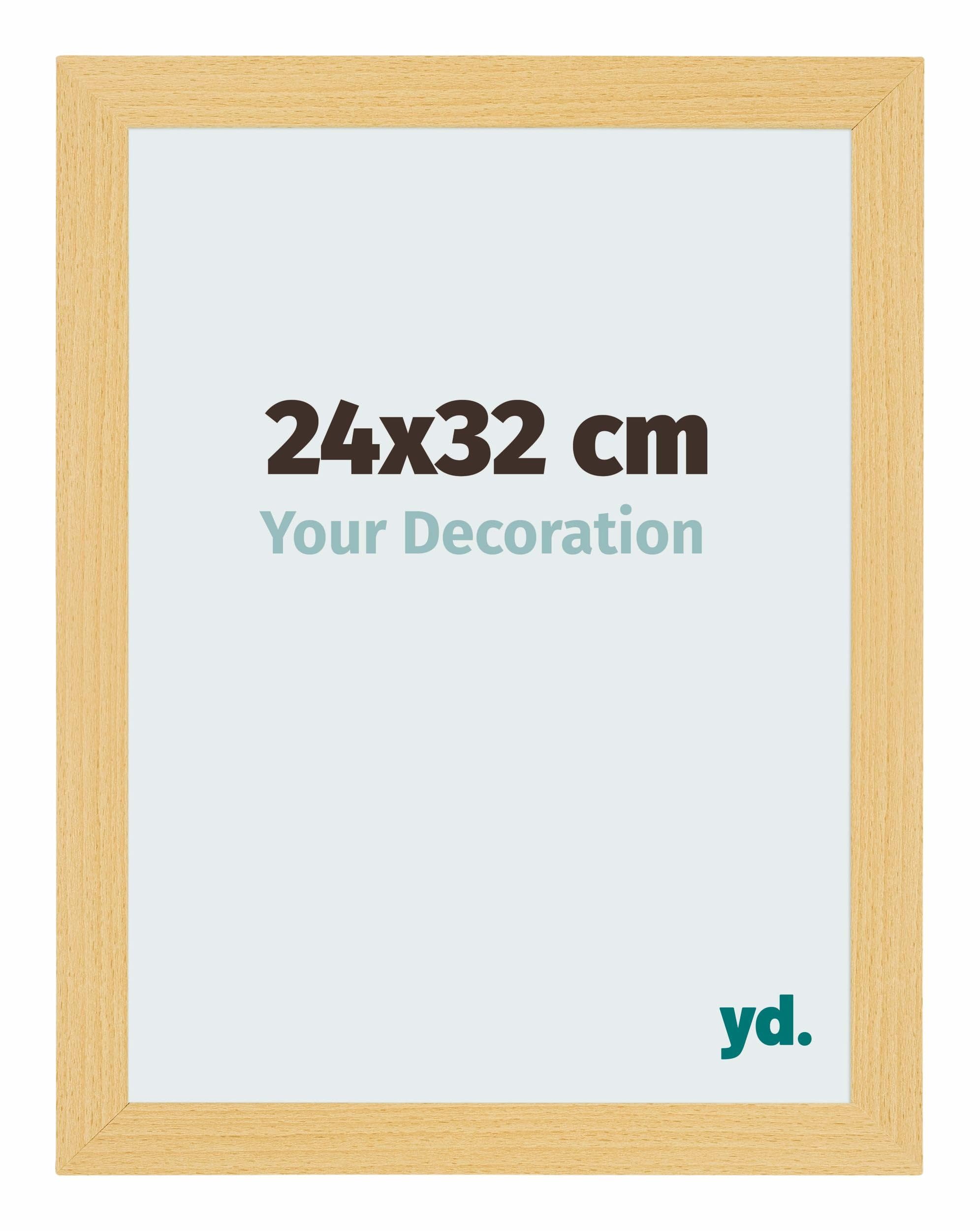 Your Decoration - Picture Frame 24x32 cm - Beech Design - Decorative Wall Frame in MDF with Antireflection - Frame 24x32 - Mura
