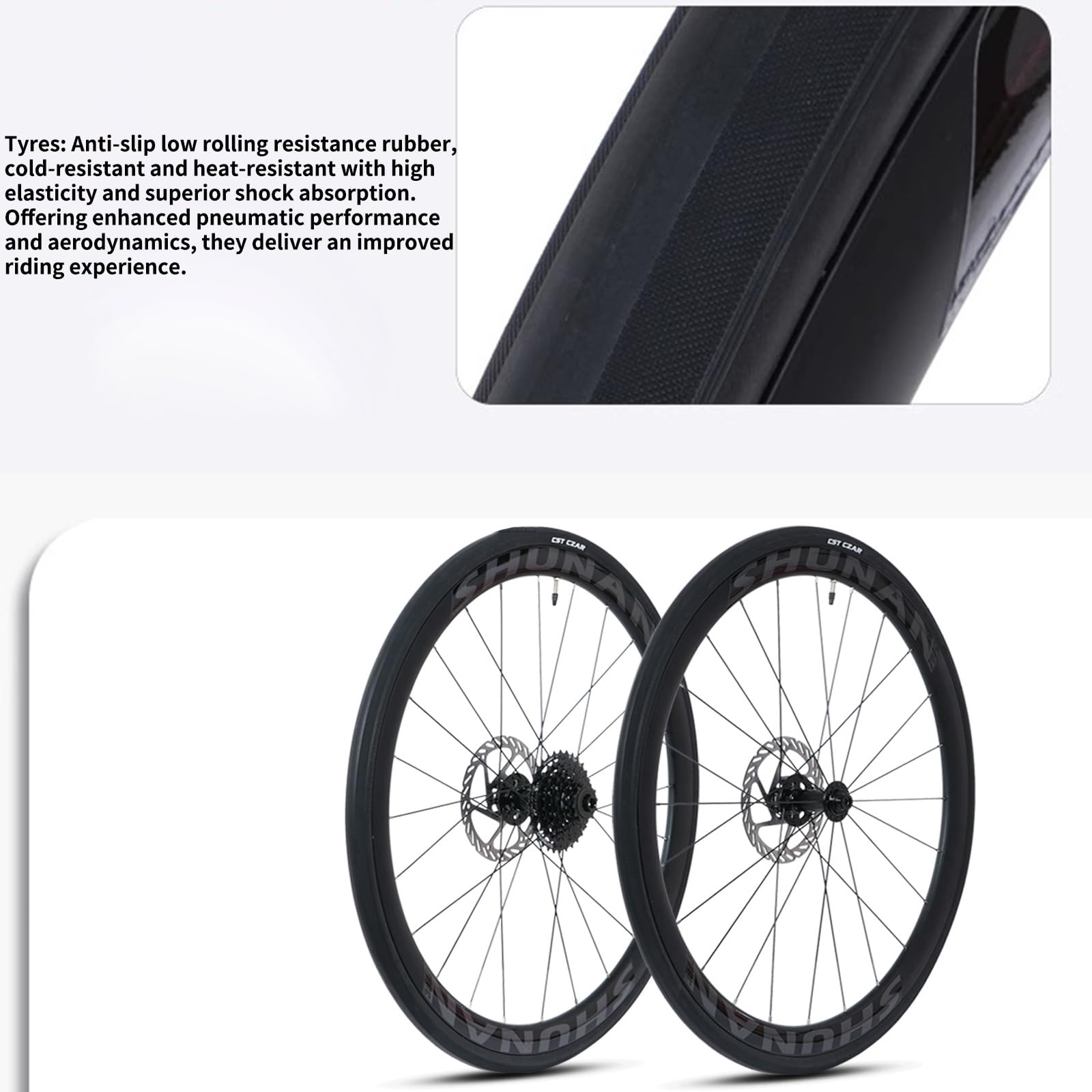 Amazon | 700c ロードバイク用ホイールセット（タイヤと160mmローター