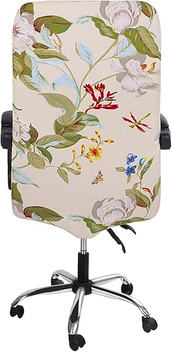 Miniatura 8 de SearchI Funda para silla de oficina con cremallera duradera, funda elástica lavable para silla de escritorio, funda para silla de computadora de