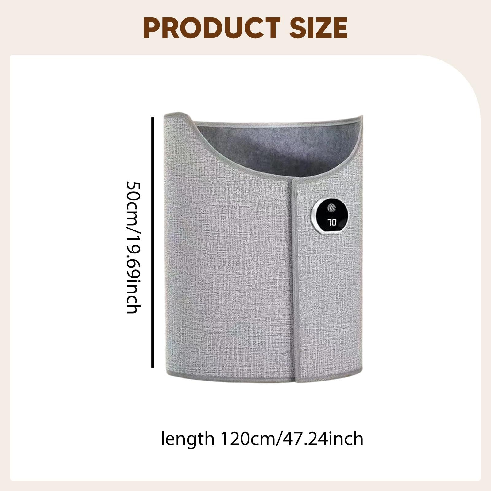 Sharplace Calentador de Piernas Eléctrico Silencioso para Debajo del Escritorio, 5 Ajustes de Temperatura, Comfort Compact, Ideal para Invierno, Hogar, Dormitorio, Oficina, Gris