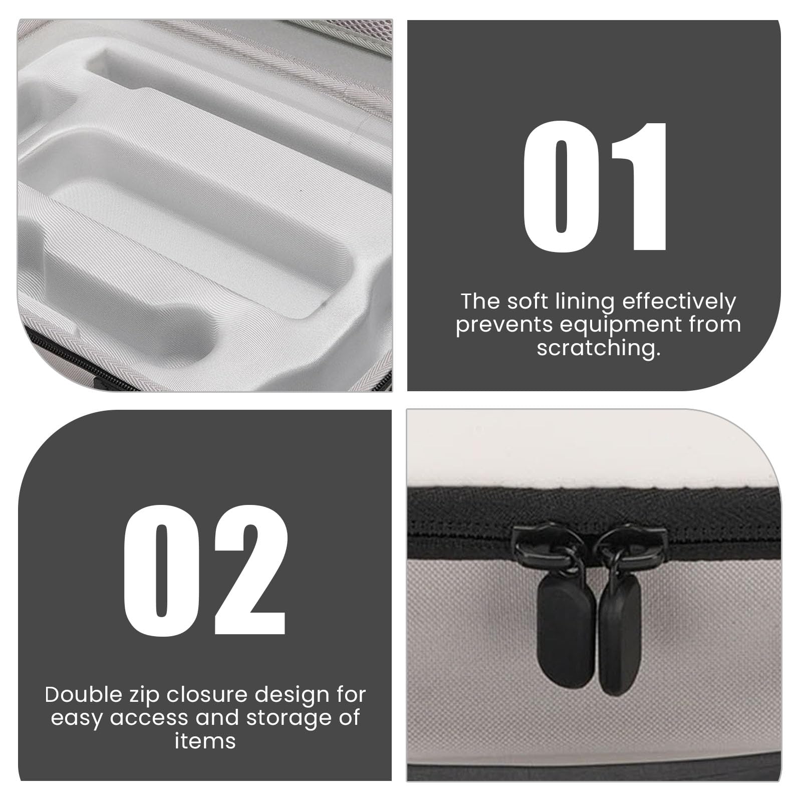 SENECESLI Bag di Console di Gioco, Custodia per L'interruttore 2 2025, Spazio di Viaggio di Protezione Protettiva con Slot di Carte da Gioco e Tasche a 2 Mesh, Spalla (WHITE)