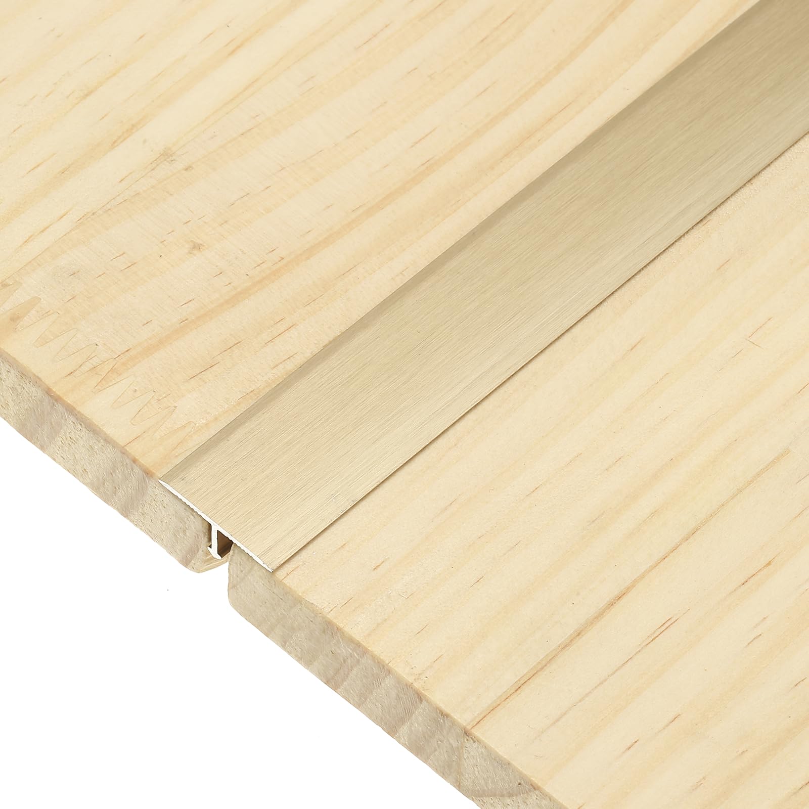 sourcing map 3Pcs T-Molding Transition Strips, 0.9m x 20mm (L x W) Aluminium Alloy Floor Flat Divider Strip Vinyl Flooring Edging Trim for Floor Gaps Doorways, Brushed Bronze