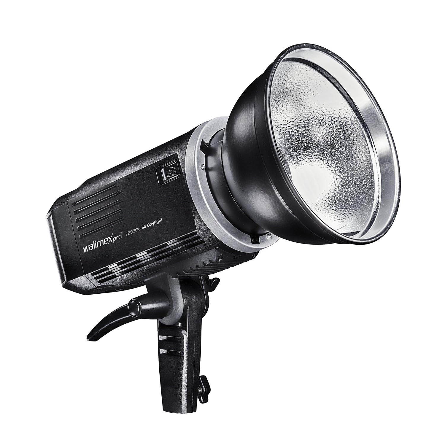 Walimex pro LED2Go 60 Daylight lampa wideo LED 60 W z akumulatorem, stałe światło studyjne z mocowaniem Bowens S-Type, nowoczesna technologia COB, idealna do fotografii studyjnej