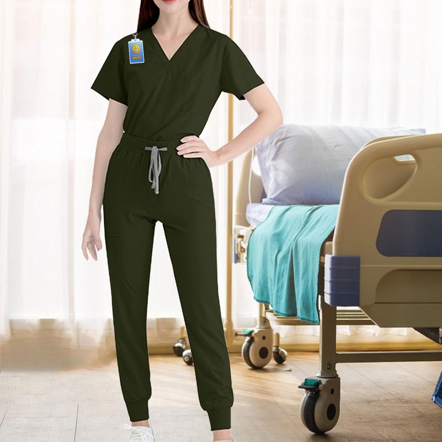 Wzmzjy 4x 制服スクラブセット 作業スーツ ナーストップパンツ Wzmzjy 4x 制服スクラブセット 作業スーツ ナーストップパンツ