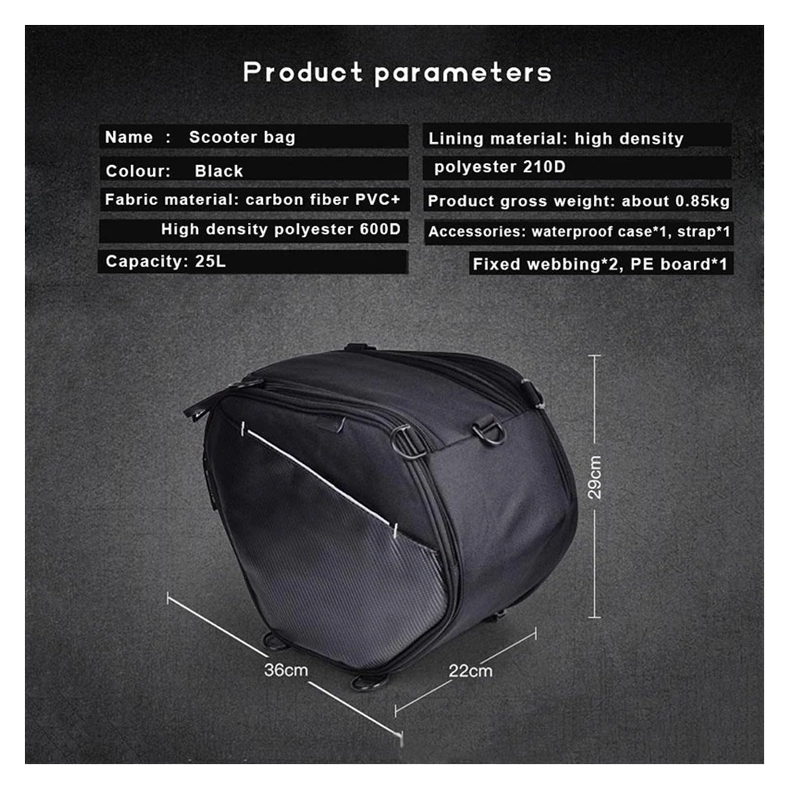 Per BMW C400X C400GT C650GT C 400 XC 400 GT C 650 GT 2019 Borsa Da Serbatoio Impermeabile Per Moto E Scooter Borsa Da Tunnel Borsa Per Attrezzi Moto Selle Bagagli