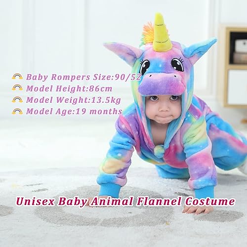 Miniatura 42 de TONWHAR Baby Boy's Girl's Animal Bodysuit Infant And Toddler's Romper Jumpsuit Halloween Costume Partywear Mono marrón