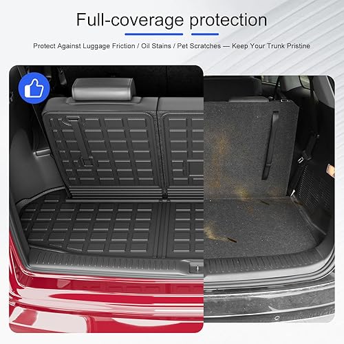 Miniatura 3 de Xipoo Alfombrilla de carga compatible con Toyota Highlander 2014-2019, alfombrilla de maletero para respaldo, forro de carga de repuesto para